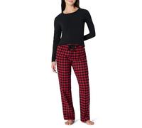 Amazon Essentials Completi Coordinati di Pigiami Natalizi per La Famiglia Donna, A Quadri Grandi Classici, XS