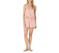 Amazon Essentials Completo da Notte in Raso con Canotta e Pantaloncini Donna, Rosato Opaco, M