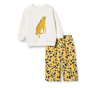 Amazon Essentials Completo Felpa e Pantaloni Sportivi French Terry Unisex Bimbi, Pacco da 2, Animalier/Maculata Graphic, 0 Mesi