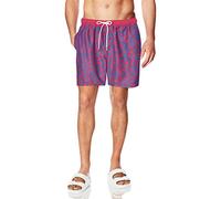 Amazon Essentials Costume a Boxer Ad Asciugatura Rapida 18 cm - colori fuori produzione Uomo, Blu Scuro Rosso Floreale Vintage, S