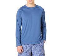 Amazon Essentials Costume a T-Shirt Ad Asciugatura Rapida a Maniche Lunghe Uomo, Blu, M