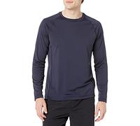 Amazon Essentials Costume a T-Shirt Ad Asciugatura Rapida a Maniche Lunghe Uomo, Blu Marino Scuro, M