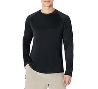Amazon Essentials Costume a T-Shirt UPF 50 Ad Asciugatura Rapida a Maniche Lunghe Uomo, Nero, XS