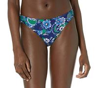 Amazon Essentials Costume con Slip Bikini Classico Donna, Turchino Motivo Cashmere, 48