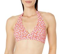 Amazon Essentials Costume da Bagno Bikini con Allacciatura al Collo e Supporto Leggero (Disponibile per Taglie Forti) Donna, Pesca Pallido Micro Floreale, 46