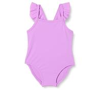 Amazon Essentials Costume da Bagno Intero con Volant Bimba, Lavanda Brillante, 0-3 Mesi