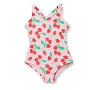 Amazon Essentials Costume da Bagno Intero da Bambina con Incrocio sulla Schiena, Rosa Pomodoro Rosso Fragole, XL