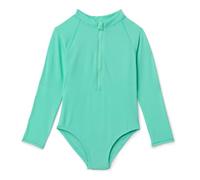 Amazon Essentials Costume da Bagno Intero da Bambina, Rash Guard, Verde Menta Brillante, Taglia L