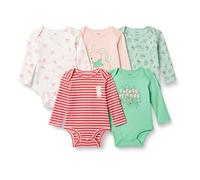Amazon Essentials Disney - Body a maniche lunghe, confezione da 5 pezzi, motivo: Pooh Forest, 6-9 mesi