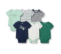 Amazon Essentials Disney | Marvel | Star Wars Body a Maniche Corte, Pacco da 6, Star Wars-Bambino, 0-3 Mesi