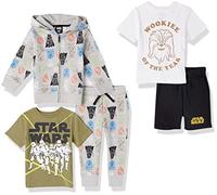Amazon Essentials Disney | Marvel | Star Wars Completi Bambini e Ragazzi, Pacco da 5, Star Wars Wookiee, 6-7 Anni