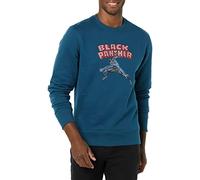 Amazon Essentials Disney | Marvel | Star Wars Felpa Girocollo in Pile Uomo, Marvel Pantera Nera, M