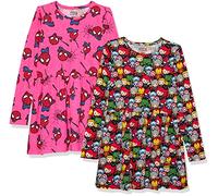 Amazon Essentials Disney | Marvel | Star Wars | Frozen | Princess Abiti da gioco a maniche lunghe in maglia (precedentemente Spotted Zebra) Bambine e Ragazze, Pacco da 2, Rosa Marvel - Spiderman, 9 anni
