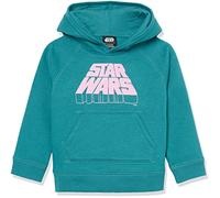 Amazon Essentials Disney | Marvel | Star Wars | Frozen | Princess Felpa con Cappuccio in Pile Bambine e Ragazze, Logo Star Wars, 6-7 Anni
