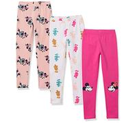 Amazon Essentials Disney | Marvel | Star Wars | Frozen | Princess Leggings Bambine e Ragazze, Pacco da 3, Topolino, 2 Anni