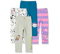 Amazon Essentials Disney | Marvel | Star Wars | Frozen | Princess Leggings Bambine e Ragazze, Pacco da 4, Disney Cats And Dogs, 10 Anni