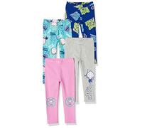 Amazon Essentials Disney | Marvel | Star Wars | Frozen | Princess Leggings Bambine e Ragazze, Pacco da 4, Marvel Ghost-Spider, 11-12 Anni