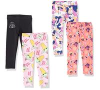 Amazon Essentials Disney | Marvel | Star Wars | Frozen | Princess Leggings Bambine e ragazze, Pacco da 4, Star Wars - Fener, 9 anni