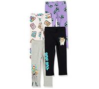 Amazon Essentials Disney | Marvel | Star Wars | Frozen | Princess Leggings Bambine e Ragazze, Pacco da 4, Star Wars Ewoks, 8 Anni
