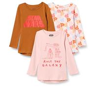 Amazon Essentials Disney | Marvel | Star Wars | Frozen | Princess Maglia a tunica a maniche lunghe Bambine e ragazze, Pacco da 3, Star Wars - Rule The Galaxy, 8 anni