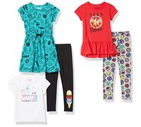 Amazon Essentials Disney | Marvel | Star Wars | Frozen | Princess Set di Capi da combinare e Abbinare Bambine e Ragazze, Pacco da 5, Eroi Marvel, 2 Anni