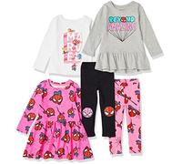 Amazon Essentials Disney | Marvel | Star Wars | Frozen | Princess Set di Capi da combinare e Abbinare Bambine e Ragazze, Pacco da 5, Marvel Spiderman, 4 Anni