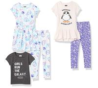 Amazon Essentials Disney | Marvel | Star Wars | Frozen | Princess Set di Capi da combinare e Abbinare Bambine e Ragazze, Pacco da 5, Star Wars/Pinguini, 9 Anni