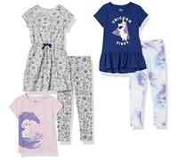 Amazon Essentials Disney | Marvel | Star Wars | Frozen | Princess Set di capi da combinare e abbinare Bambine e ragazze, Pacco da 5, Frozen - Elsa E Olaf, 6-7 anni