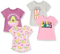 Amazon Essentials Disney | Marvel | Star Wars | Frozen | Princess T-Shirt a Maniche Corte Bambine e Ragazze, Pacco da 4, Star Wars, 5 anni