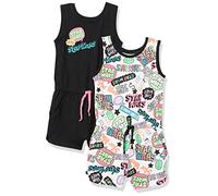 Amazon Essentials Disney | Marvel | Star Wars | Frozen | Princess Tuta Corta Smanicata in Maglia Bambine e ragazze, Pacco da 2, Star Wars, 5 anni