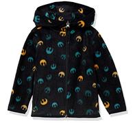 Amazon Essentials Disney | Marvel | Star Wars Giacca con Cappuccio e Cerniera Integrale in Pile Bambini e ragazzi, Star Wars - Alleanza Ribelle, 6-7 anni