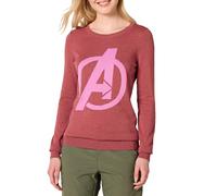 Amazon Essentials Disney | Marvel | Star Wars Maglioni leggeri a girocollo Donna, Avengers Logo - Womens, XL