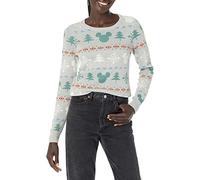 Amazon Essentials Disney | Marvel | Star Wars Maglioni leggeri a girocollo Donna, Mickey Fair Isle - Womens, XL