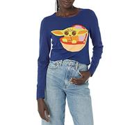Amazon Essentials Disney | Marvel | Star Wars Maglioni leggeri a girocollo Donna, Star Wars Grogu - Womens, L