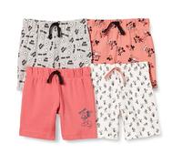 Amazon Essentials Disney | Marvel | Star Wars Pantaloncini Bimbo, Pacco da 4, Confezione da 4 Mickey Expressions, 12 Mesi