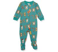 Amazon Essentials Disney | Marvel | Star Wars Pigiami con Piedi Attillati in Cotone Unisex Bimbi, Festive Marvel - Sleep & Play, 0-3 mesi