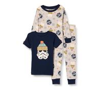 Amazon Essentials Disney | Marvel | Star Wars Pigiami in cotone aderenti Unisex Bambini e Ragazzi, Star Wars Winter - Kids, 3 anni