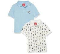 Amazon Essentials Disney | Marvel | Star Wars Polo in piqué a Maniche Corte Bambini e Ragazzi, Pacco da 2, Mickey Peace, 10 Anni