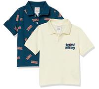 Amazon Essentials Disney | Marvel | Star Wars Polo in piqué a maniche corte Bambini e ragazzi, Pacco da 2, Marvel - Spiderman, 5 anni