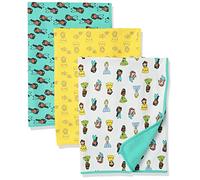 Amazon Essentials Disney | Marvel | Star Wars | Princess Coperte Avvolgenti Unisex Bambini e Ragazzi, Pacco da 3, Confezione Da 3 Principesse, Taglia unica