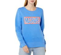 Amazon Essentials Disney | Marvel | Star Wars | Princess Felpe Girocollo Foderate in Pile Donna, Marvel Logo, L