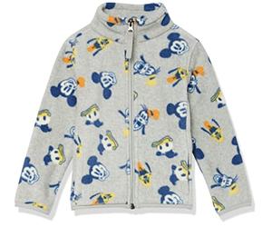 Amazon Essentials Disney | Marvel | Star Wars | Princess Giacca in Pile con Collo a Lupetto con Cerniera Intera Bambine e Ragazze, Topolino And Friends, 8 Anni