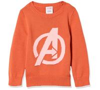 Amazon Essentials Disney | Marvel | Star Wars | Princess Maglioni girocollo Bambine e ragazze, Avengers Logo - Girls, 5 anni