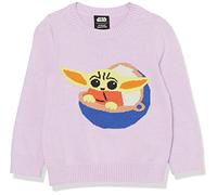 Amazon Essentials Disney | Marvel | Star Wars | Princess Maglioni girocollo Bambine e ragazze, Star Wars Grogu - Girls, 8 anni