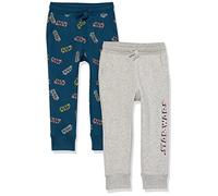 Amazon Essentials Disney | Marvel | Star Wars | Princess Pantaloni Sportivi Jogger in Pile Bambine e Ragazze, Pacco da 2, Logo Star Wars Stampa, 8 Anni