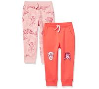 Amazon Essentials Disney | Marvel | Star Wars | Princess Pantaloni Sportivi Jogger in Pile Bambine e Ragazze, Pacco da 2, Rosa Avengers Marvel, 10 Anni