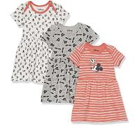 Amazon Essentials Disney | Marvel | Star Wars | Princess Vestiti Bimba, Pacco da 3, Espressioni di Topolino, 0 Mesi