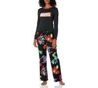 Amazon Essentials Disney | Marvel | Star Wars Set da Notte Pigiama in Flanella Donna, Marvel Avengers - Womens Flannel, XXL