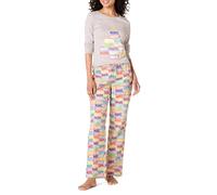 Amazon Essentials Disney | Marvel | Star Wars Set da Notte Pigiama in Flanella Donna, Marvel Holiday Bricks - Womens, XL