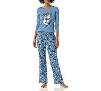 Amazon Essentials Disney | Marvel | Star Wars Set da Notte Pigiama in Flanella Donna, Nightmare Santa Jack - Womens, XL